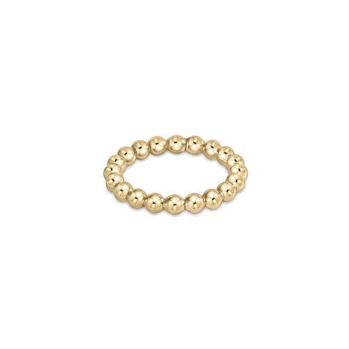 Classic Gold 3MM Bead Ring Size 8 - Four Seasons Gallery