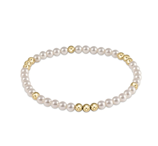 Worthy Pattern 3MM Bracelet Pearl