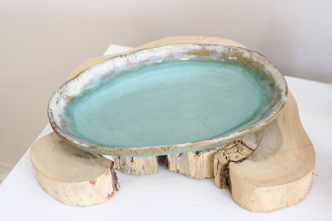 Small Oval Platter - Blue