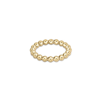 Classic Gold 3MM Bead Ring Size 8