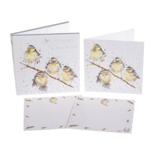 'Hanging Out with Friends' Bluetits Notecard Pack