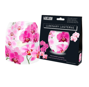 Pink Orchid Luminaries