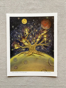 "Star Children in the Moon Tree" Print